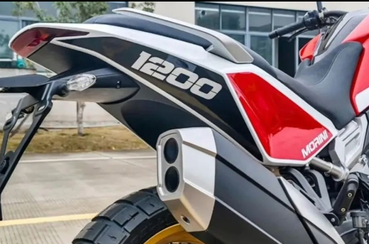 Moto Morini X-Cape 1200 adventure bike spotted.